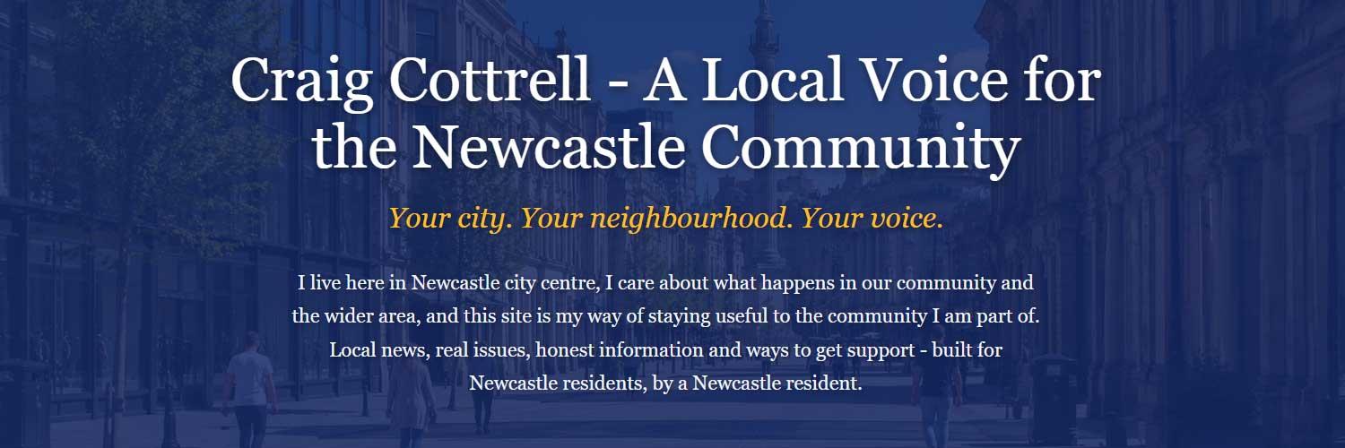 Former Newcastle Independent Candidate Craig Cottrell Launches Community Hub Supporting Local Residents, Charities and Neighbourhood Issues