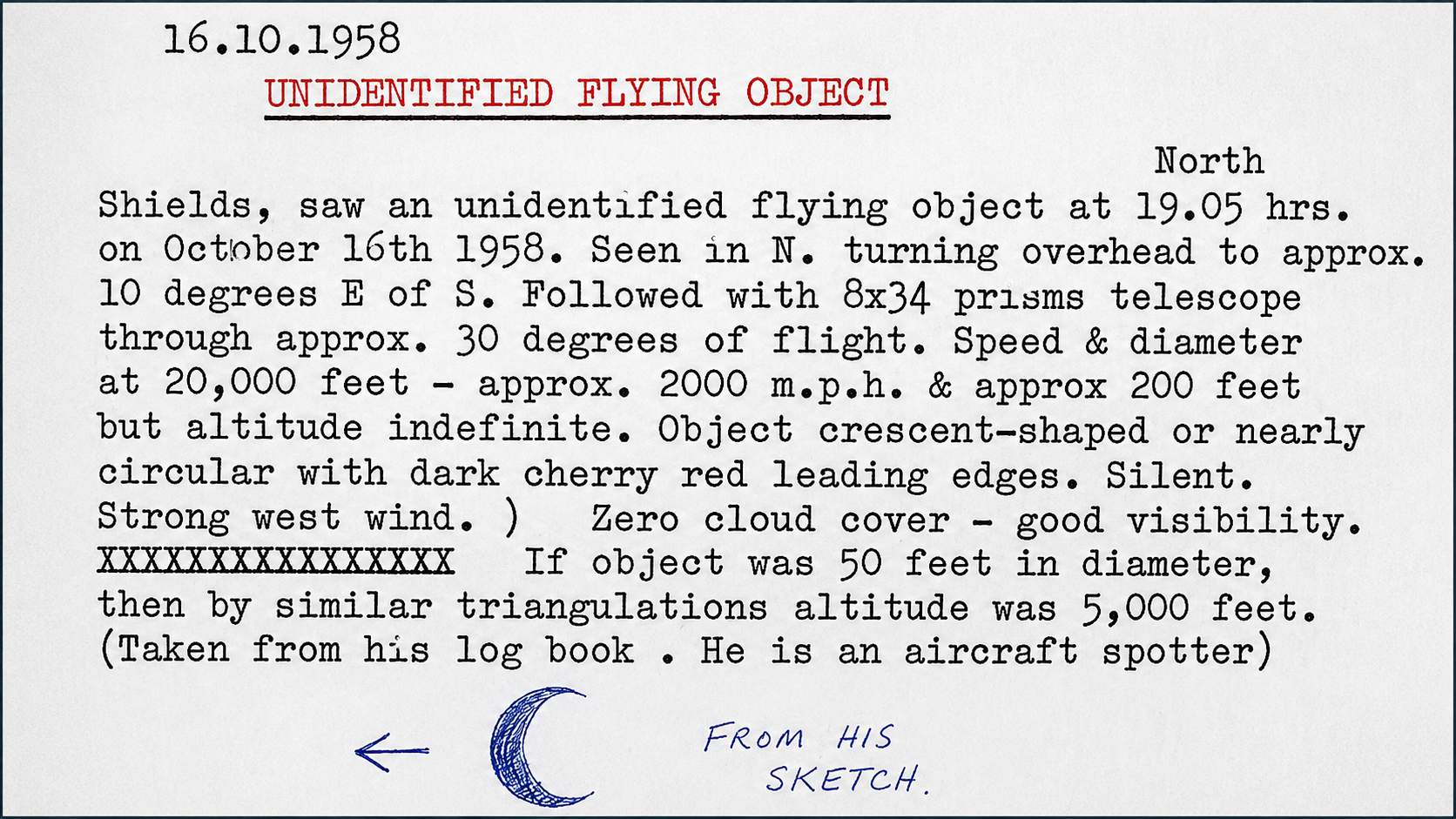 Generations of Incredible UFO Stories Linked to Newcastle