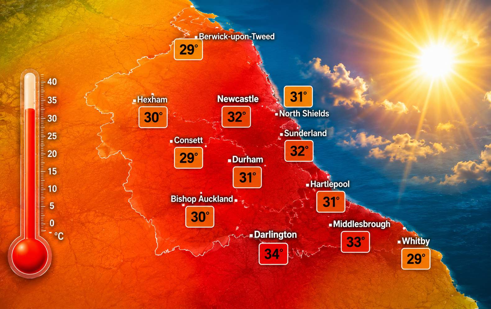 Met Office Warns Another Newcastle Heatwave Could Be Just Weeks Away