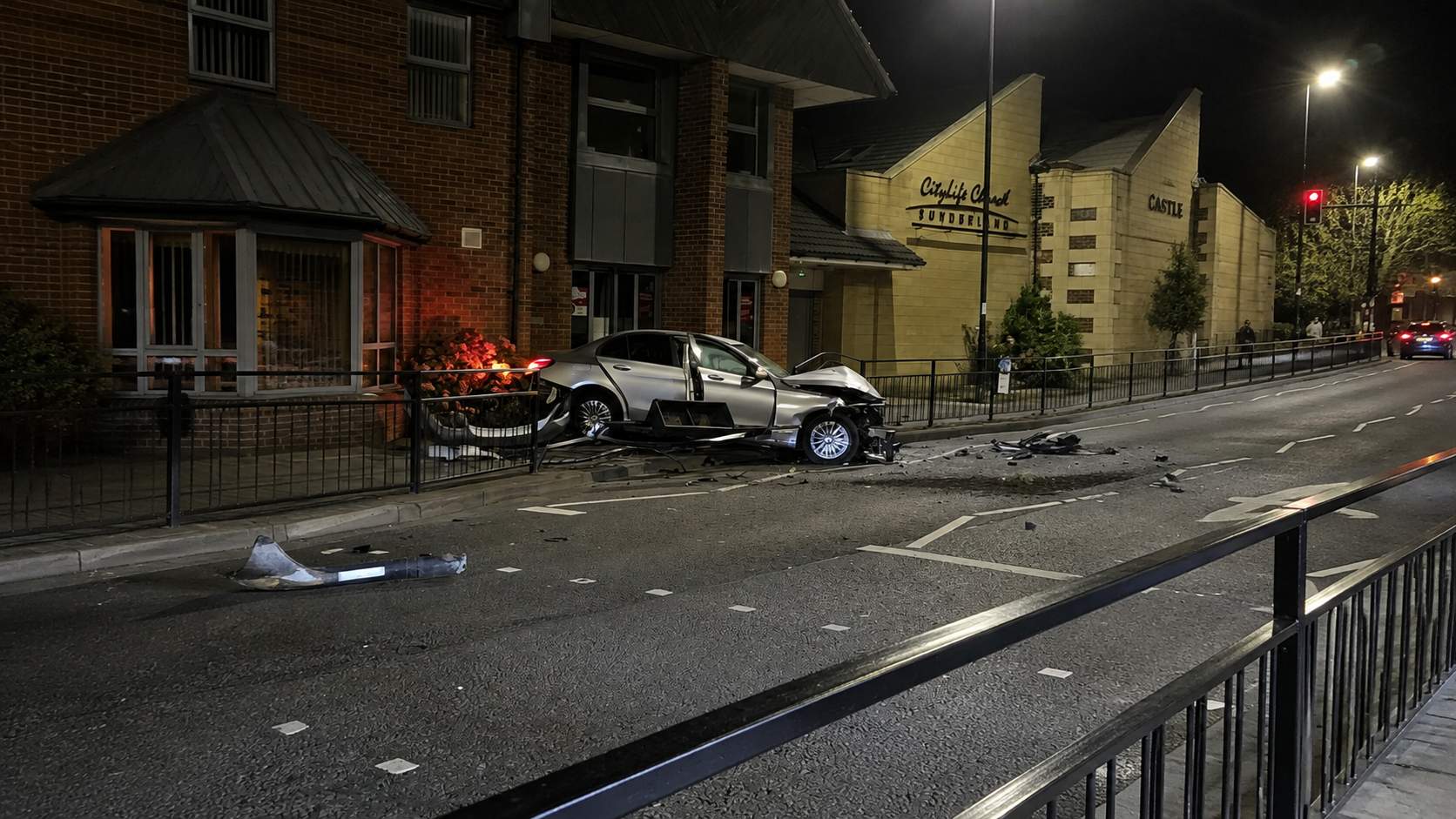 Witness Reports Smoke After Sunderland Car Crash
